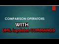 SQL tutorial 18 COMPARISON Operators with DML Commands Relational Operators in SQL hindi