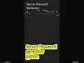 Secure Password Generator in python