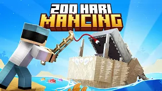 200 Hari Minecraft MANCING IKAN SECRETT & Membuat AQUARIUM EPIC ✨✨