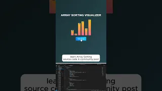 Array Sorting Visualizer - Bring Algorithms to Life with HTML CSS JS