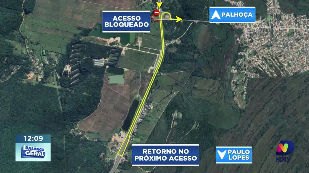 Trânsito em Palhoça: alterações nas rotas para praias visando evitar congestionamentos