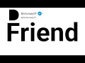 Friend Antonyms Opposite Words