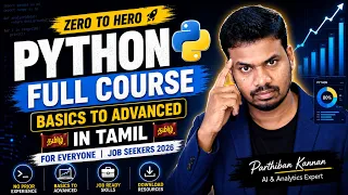 Python Full Course in Tamil Basics to Advanced for Everyone Free Tutorial for Job Seekers 2026