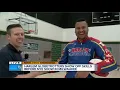 TMJ4 s Shaun Gallagher lands backward half-court shot