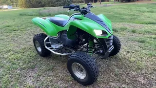 I Put New Nerf Bars on my KFX 700