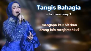 mila da7 tangis bahagia top 6 show penampilan kedua