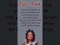 Lagu Tyla - Tears lyrics tears lyrics tyla #tears #tyla