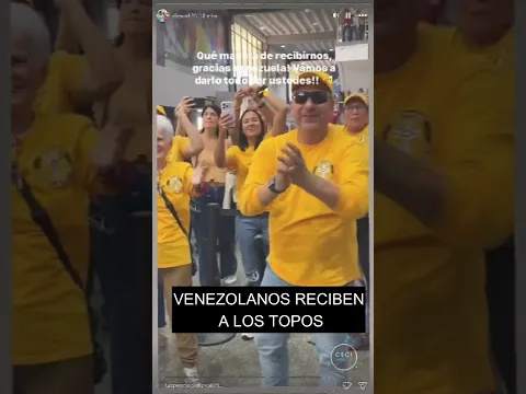Así reciben a los topos azteca en Venezuela!!!