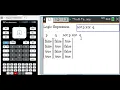 TiNspire CX Boolean Algebra Truth Tables - Step by Step