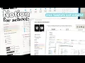 How to organize for school with Notion Free template widgets