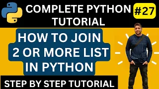 How to join Two list in python how to join list in python Combine Python Lists Python Tutorial