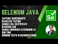 Session 38 - Selenium with Java Screenshots Headless SSL Ad Block Extensions
