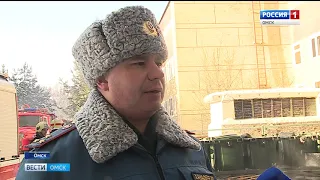 Сегодня утром в больнице скорой медицинской помощи тушили пожар