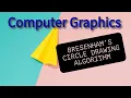 Computer Graphics Bresenham s circle drawing algorithm