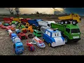 🚚 MANTAP!! Truk Tronton Panjang Bongkar Mainan: Mobil Balap, Bulldozer, Truk Mixer, Mobil Monster 🚒