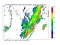 Ultra-high resolution simulation of a squall line in South Florida