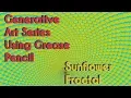 Generative Art Series in Blender Grease Pencil and Python E05 Sunflower Fractal