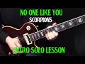 how to play No One Like You on guitar by Scorpions INTRO guitar solo lesson tutorial