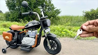 RC SMT-988 Retro Electric Motorcycle Ride Bike Unboxing & Testing | Ride on Super Bike | Jmv toys🔥🔥
