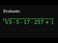 Without Calculator Evaluate the expression How Let s evaluate