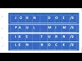 C Storing a list of names in an array using char