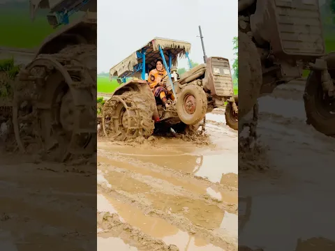Fun with tractor 🚜 #farming #villagerlifestyle #funny #farmingtraditions #comedy