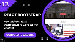 React Bootstrap - Use grid and form component to work on the contact