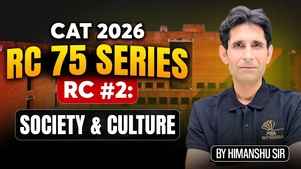 CAT 2026 VARC | RC 75 Series RC-2 | MBA Pathshala