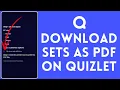 How to Download Quizlet as PDF 2024 Install Quizlet as PDF