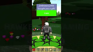 Gift In Roblox Build A Boat For Treasure Thanks Roblox Babft 