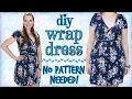 DIY Wrap Dress Sewing Tutorial How to Make a Wrap Dress Without a Pattern