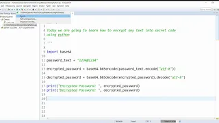 Encrypt Decrypt Password Python