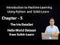 Introduction to Machine Learning with Python and Scikit Learn tutorial Chapter 5 The Iris DataSet