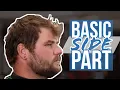 BASIC SIDE PART HAIRCUT Mid Fade Comb Over w Hard Part BARBER TUTORIAL