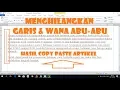 Download Lagu Cara Menghilangkan Garis dan Teks Abu Abu Hasil Copy Paste Artikel di Internet