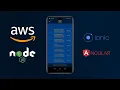 Email Service with Mobile Application AWS Node js Ionic and Angular