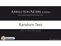 Random Text - Animation Nodes Tutorial partially deprecated