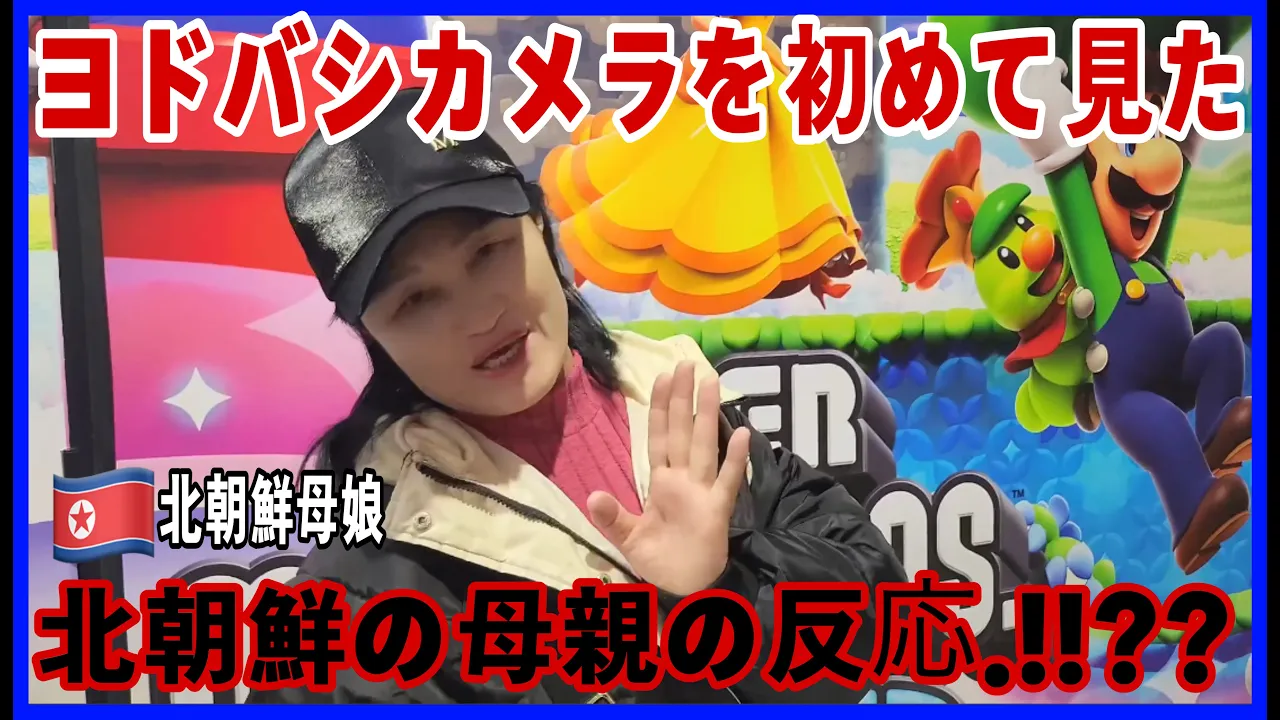 ヨドバシカメラを初めて見た北朝鮮の母親の反応.!!??