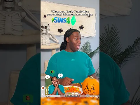 Sup Sul! 👋🏾 Happy Halloween from ur Favorite & Shadiest Sim 💚😂 #halloween #sims #sims4