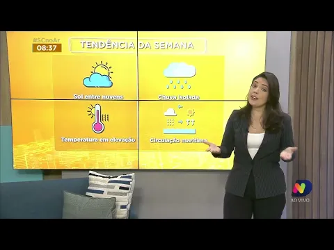 Confira a previsão do tempo para esta semana