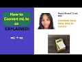 Pharmacy Math Converting Total Daily Dose from milliliters mL to Ounces oz