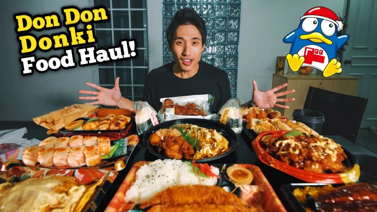 Japanese Supermarket Food Haul!   $100 Don Don Donki Singapore Food Challenge!