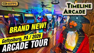 FIRST LOOK The NEWEST Timeline Arcade Gettysburg PA August 2026 4K full tour