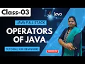 Java FullStack Class 03 Operators Of Java Java FullStack Tutorial for Beginners
