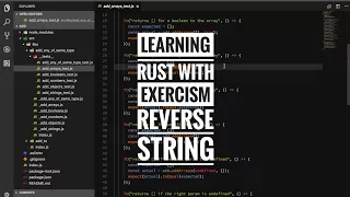 Learning Rust with Exercism - reverse string