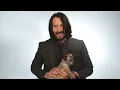 Keanu Reeves Plays With Puppies While Answering Fan Questions