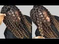 Butterfly Box Braids with Brick Parting Tutorial Box braids hairstyles