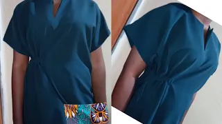 how to cut and sew a trendy dolman dress detailed 