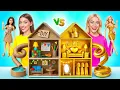 Download Lagu We Build Amazing Doll House | Rich vs Broke Challenge by Multi DO Smile