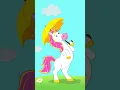 Unicorn with an Umbrella Unveiling Letter U